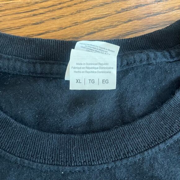 Vintage Kiss Logo Black T Shirt 10th Anniversary Tour Size XL - Picture 5 of 5